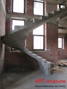 Винтовые бетонные лестницы на заказ 47