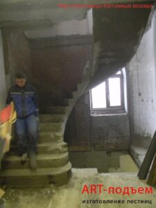 Винтовые бетонные лестницы на заказ 81
