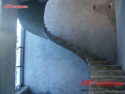 Винтовые бетонные лестницы на заказ 88