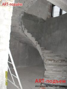 Винтовые бетонные лестницы на заказ 93