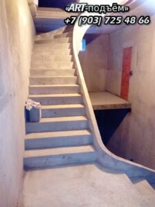 Маршевые лестницы для частного дома 11 Маршевые монолитные бетонные лестницы под ключ в Москве и Московской области 11