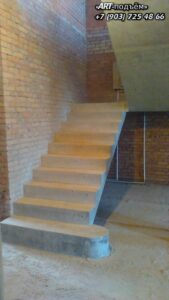 Маршевые лестницы для частного дома 18 Маршевые монолитные бетонные лестницы под ключ в Москве и Московской области 18