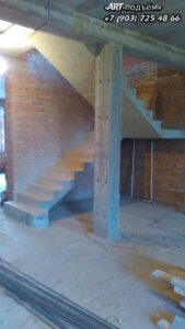 Маршевые лестницы для частного дома 19 Маршевые монолитные бетонные лестницы под ключ в Москве и Московской области 19