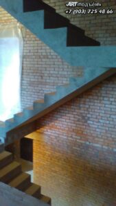 Маршевые лестницы для частного дома 23 Маршевые монолитные бетонные лестницы под ключ в Москве и Московской области 23