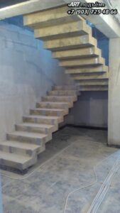 Маршевые лестницы для частного дома 25 Маршевые монолитные бетонные лестницы под ключ в Москве и Московской области 25