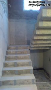 Маршевые лестницы для частного дома 26 Маршевые монолитные бетонные лестницы под ключ в Москве и Московской области 26