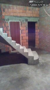 Маршевые лестницы для частного дома 36 Маршевые монолитные бетонные лестницы под ключ в Москве и Московской области 36