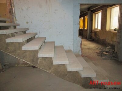 Маршевые лестницы для частного дома 38 Маршевые монолитные бетонные лестницы под ключ в Москве и Московской области 38