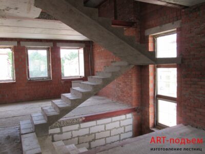 Маршевые лестницы для частного дома 43 Маршевые монолитные бетонные лестницы под ключ в Москве и Московской области 43