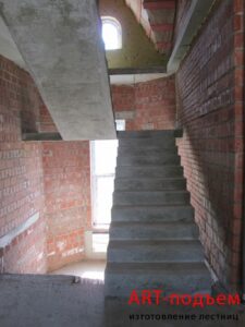 Маршевые лестницы для частного дома 48 Маршевые монолитные бетонные лестницы под ключ в Москве и Московской области 48