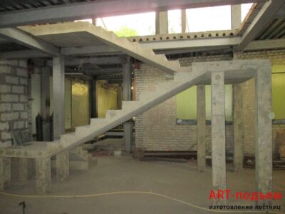 Маршевые лестницы для частного дома 53 Маршевые монолитные бетонные лестницы под ключ в Москве и Московской области 53