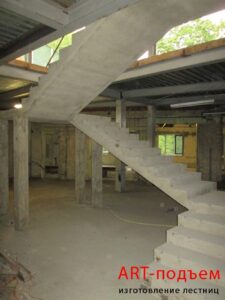Маршевые лестницы для частного дома 55 Маршевые монолитные бетонные лестницы под ключ в Москве и Московской области 55