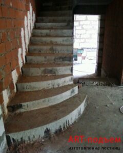 Маршевые лестницы для частного дома 72 Маршевые монолитные бетонные лестницы под ключ в Москве и Московской области 72
