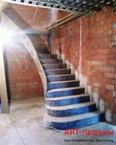 Маршевые лестницы для частного дома 78 Маршевые монолитные бетонные лестницы под ключ в Москве и Московской области 79
