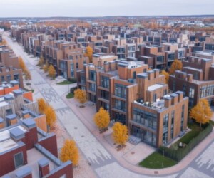 Футура парк Монолитная бетонная лестница «гармошка»